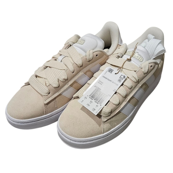 Adidas Grand Court Alpha 00s Cream and White Casual Sneakers Womens NEW - Picture 1 of 7